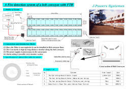 A Fire detection system of a belt conveyor with FTR J
