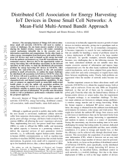 Distributed Cell Association for Energy