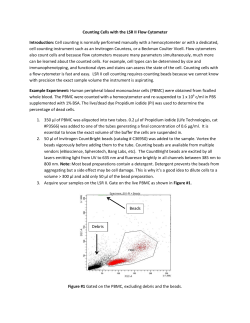 Cell counting using counting beads