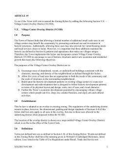 ARTICLE 19 To see if the Town will vote to amend the Zoning Bylaw