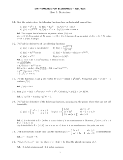 Derivatives - UC3M Economics