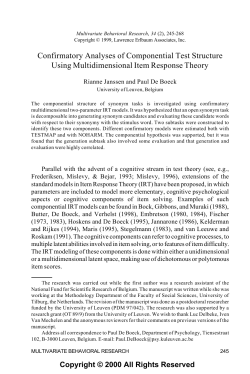 JansenDeBoeck_1999_Confirmatory Analyses of Componential