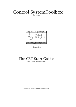 Control SystemToolbox
