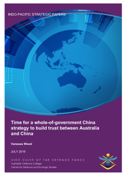 Time for a whole-of-government China strategy to build trust