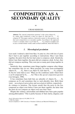 Composition as a Secondary Quality