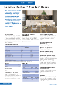 Laminex Contour&reg; Finedge&trade; Doors