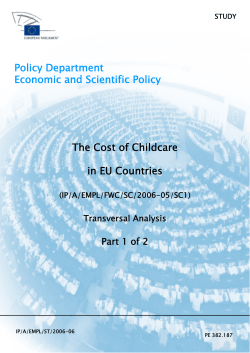 The Cost of Childcare in EU Countries