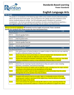 English Language Arts - Renton School District