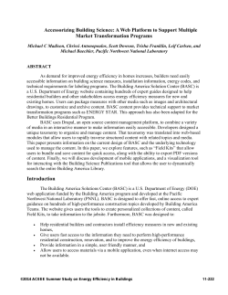 Accessorizing Building Science: A Web Platform to Support