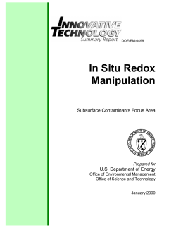 In Situ Redox Manipulation - CLU-IN