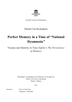 Michiel Van Ryckeghem MA Dissertation