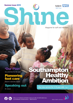 Summer 2015 - Solent NHS Trust