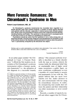 Cicero - Journal of the American Academy of Psychiatry and the Law