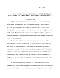 Competitive Pricing and the Law