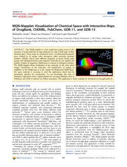 MQN-Mapplet: Visualization of Chemical Space