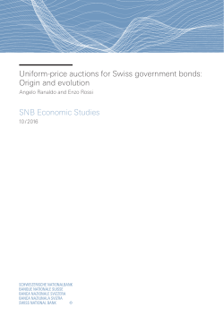 Uniform-price auctions for Swiss government bonds