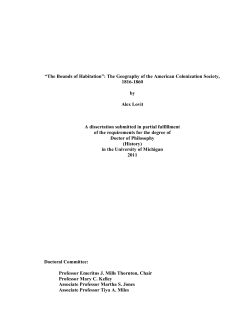 &ldquo;The Bounds of Habitation&rdquo;: The Geography of the American