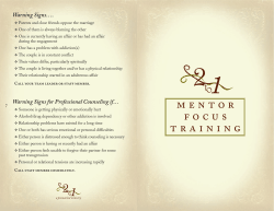 2 to 1 Premarital Sample Training Handout