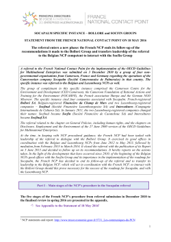 SOCAPALM SPECIFIC INSTANCE &ndash; BOLLORE