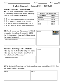 DUE 9/21 - hjbkmath