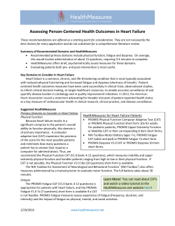Assessing Person-Centered Health Outcomes in Heart Failure