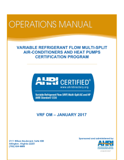 variable refrigerant flow multi-split air-conditioners and heat