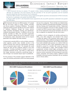 Economic Impact Report, January 2011