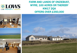 farm and lands of onziebust, wyre, 100 acres or