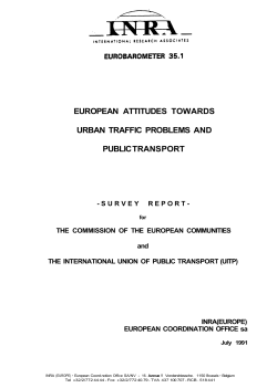 Eurobarometer special report 60 - European Attitudes towards