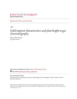 Solid support characteristics and plate height in gas chromatography