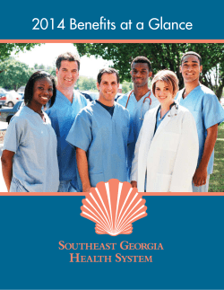 2014 SEGHS Booklet.indd - Southeast Georgia Health Systems