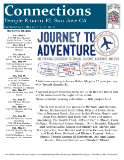 May 2014 - Temple Emanu-El