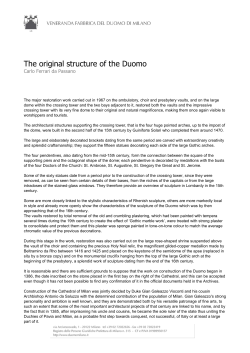 The original structure of the Duomo