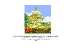 civics and economics curriculum support document