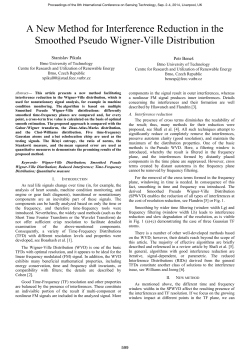 A New Method for Interference Reduction in the Smoothed Pseudo
