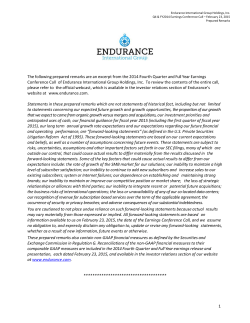 The followi Conference please refe website at Statements to stateme