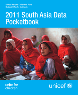 2011 South Asia Data Pocketbook