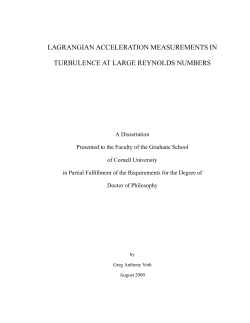 lagrangian acceleration measurements in turbulence at large