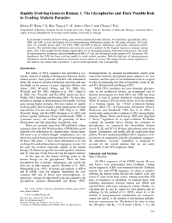 Rapidly Evolving Genes in Human. I. The