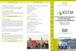 2nd International Conference on the Chemistry of