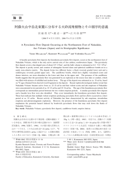 QQQQQQA Pyroclastic Flow Deposit Occurring at the Northeastern