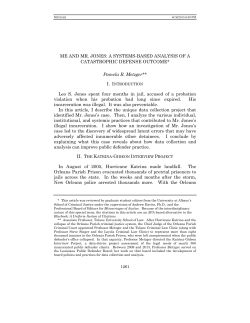 A Systems-Based Analysis of a Catastrophic Defense Outcome