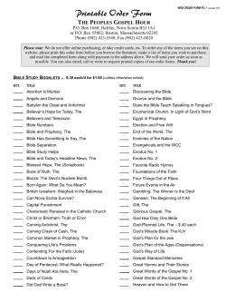 PDF order form - The People`s Gospel Hour