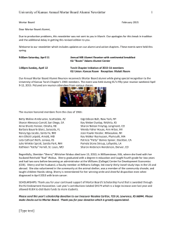 Mortar Board - KU Alumni Association