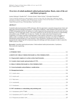 Debuigne A 2009 Prog Polym Sci 211 - ORBi