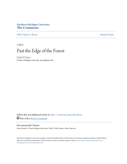 Past the Edge of the Forest - NMU Commons