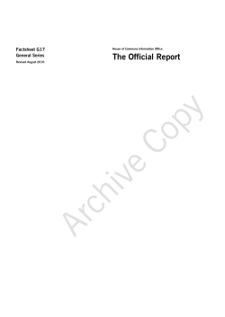 The Official Report