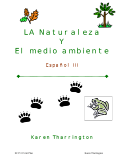 LA Naturaleza Y El medio ambiente