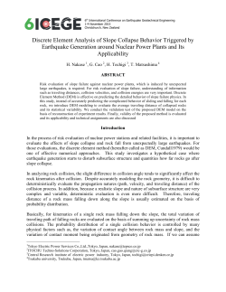 Discrete Element Analysis of Slope Collapse Behavior Triggered by