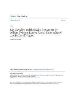 Karl Llewellyn and the Realist Movement. By William Twining